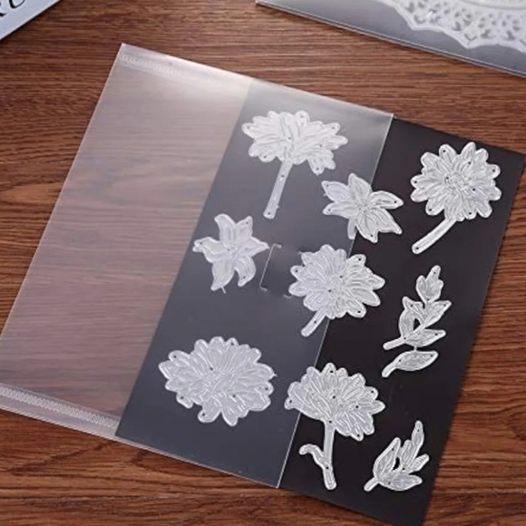 10-Pack Rubber Soft Magnetic Sheets w/6 Ring Binder for Scrapbook Dies, NWOT - Picture 5 of 8